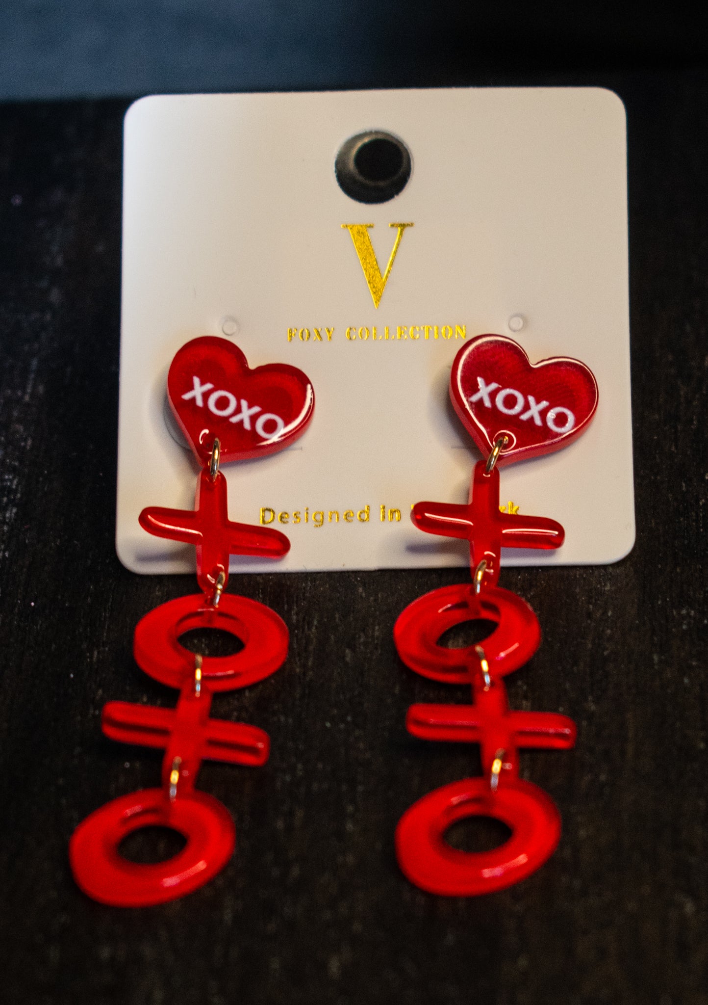 XOXO Valentine Drop Earrings